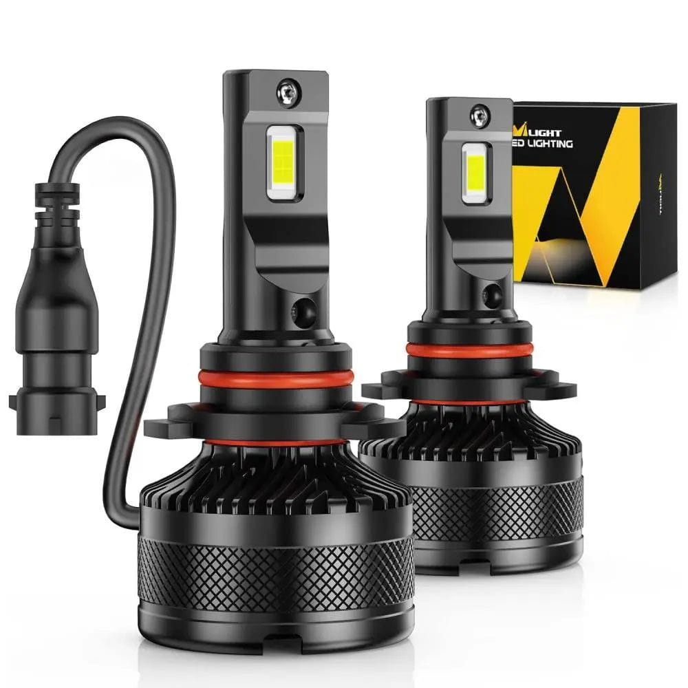 9005/HB3 LED Headlight Bulbs - 100W 20000LM Super Bright 6000K Cool White - IP67 Waterproof - N40 Series - Pack of 2 - Perfect for Night Driving & Off-Road Vehicles