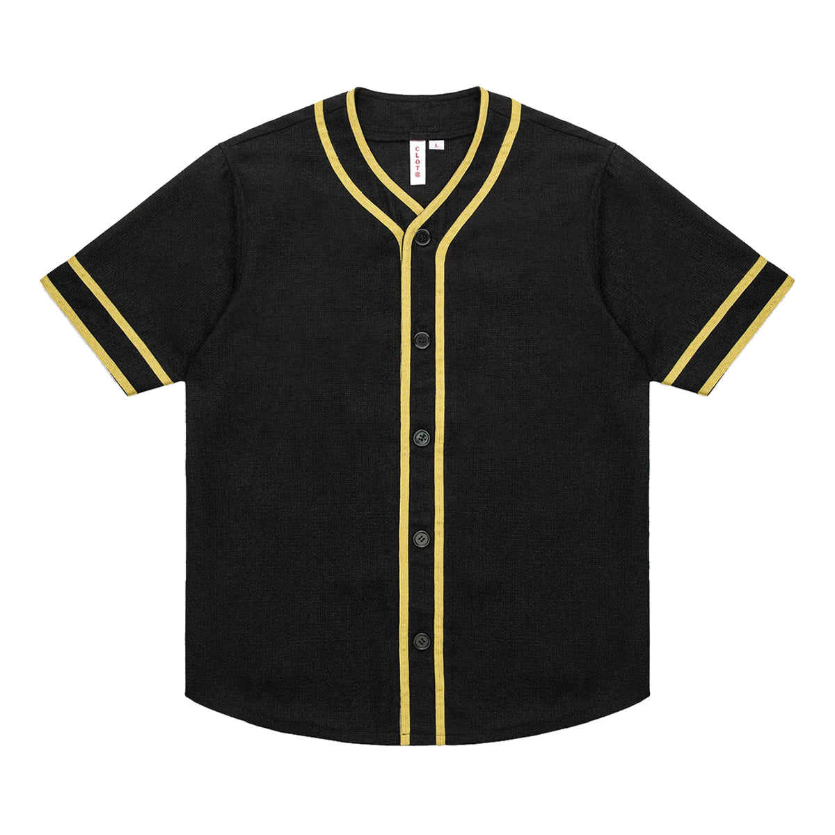 Men's Black Baseball Shirt - Comfortable Cotton Jersey Tee for Casual Wear & Sports | Perfect for Baseball Games, Gym, and Everyday Outfits
