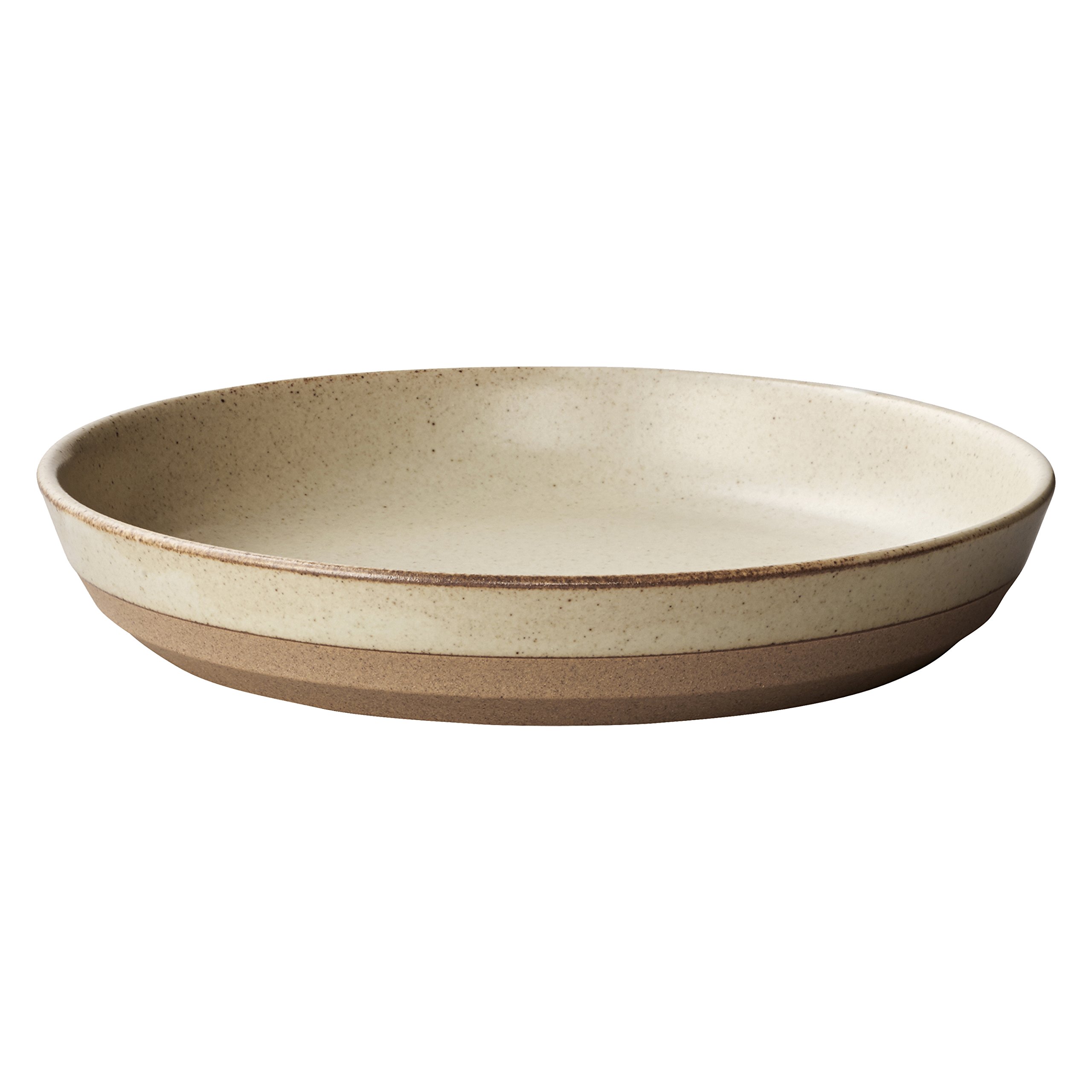 KINTO CLK-151 29546 Deep Plate - 8.3 Inch (210mm) Microwave & Dishwasher Safe Beige Ceramic Dinner Plate - Perfect for Dining, Entertaining & Everyday Meals