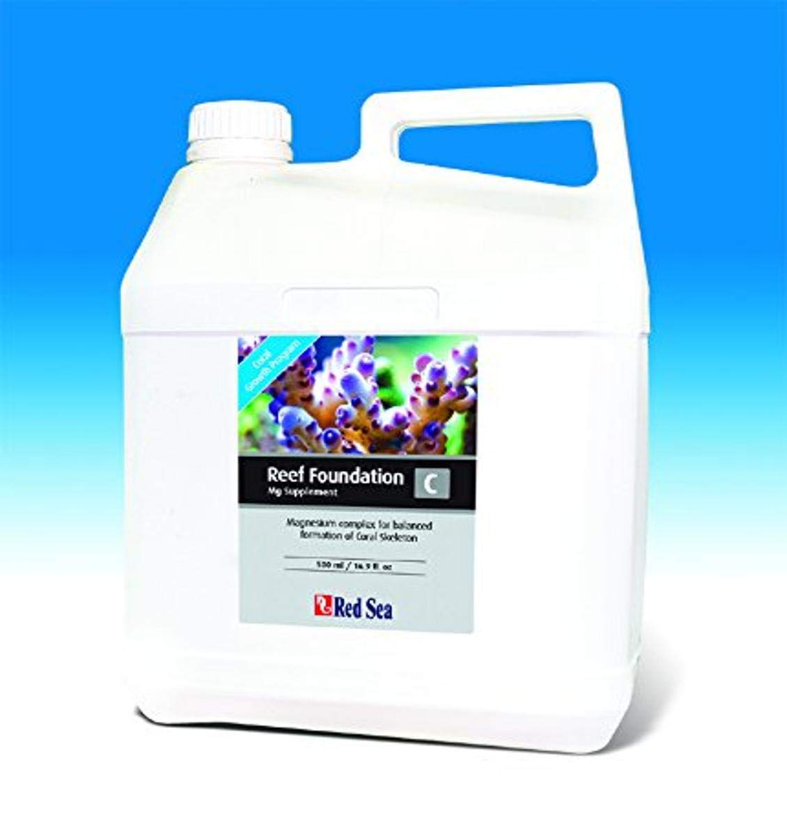 Red Sea Reef Foundation C Supplement - 5L for Coral Growth & Health | Essential for Saltwater Aquariums & Reef Tanks
