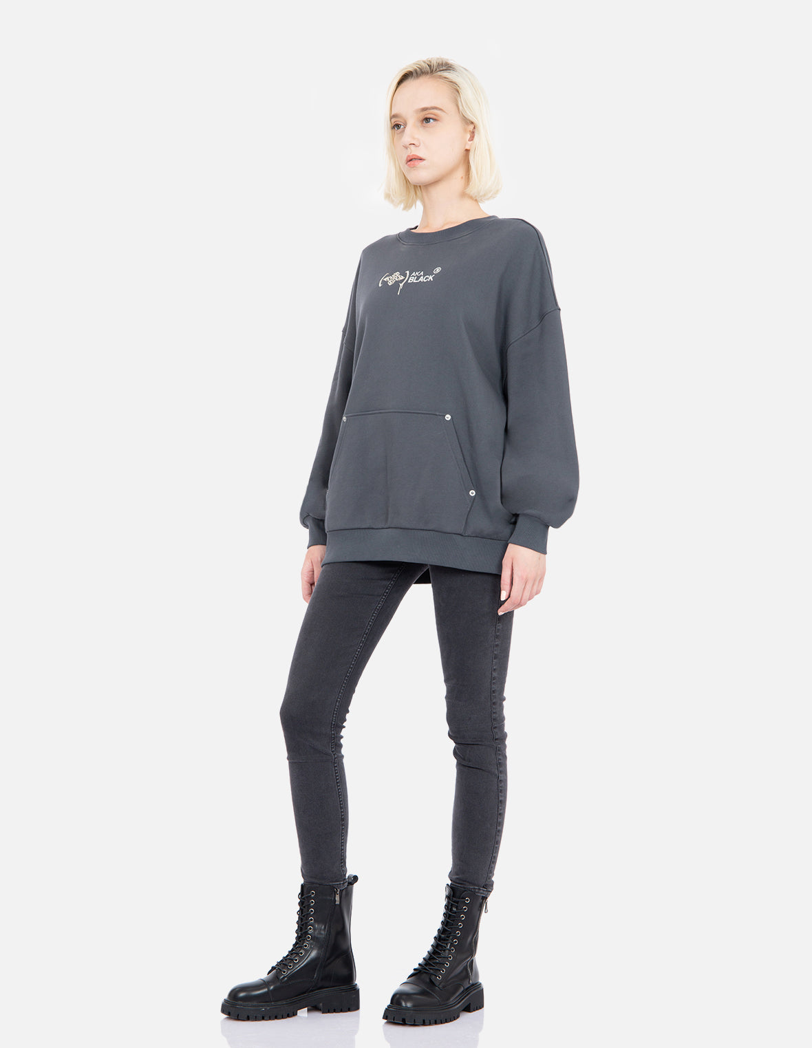 Trendy Graffiti Logo Print Sweatshirt - Urban Streetwear Hoodie for Men & Women | Perfect for Casual Outfits, Street Style & Hip Hop Fashion
