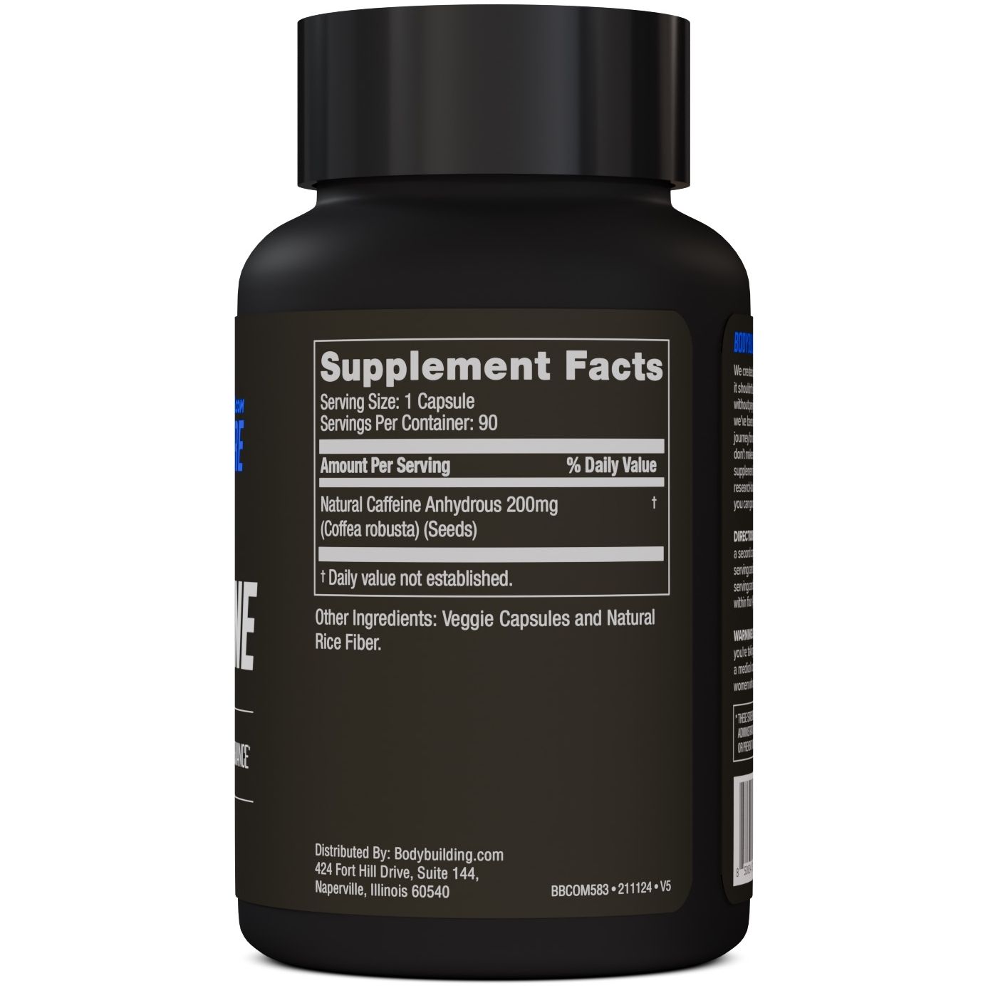 Bodybuilding.com Signature Caffeine Pills - 200mg Premium Energy & Focus Supplement for Workouts, Gym & Daily Performance Boost