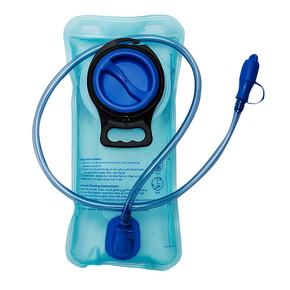 2L Leak Proof Outdoor Hydration Bladder - Lightweight Water Reservoir for Hiking, Cycling, Camping & Backpacking Adventures
