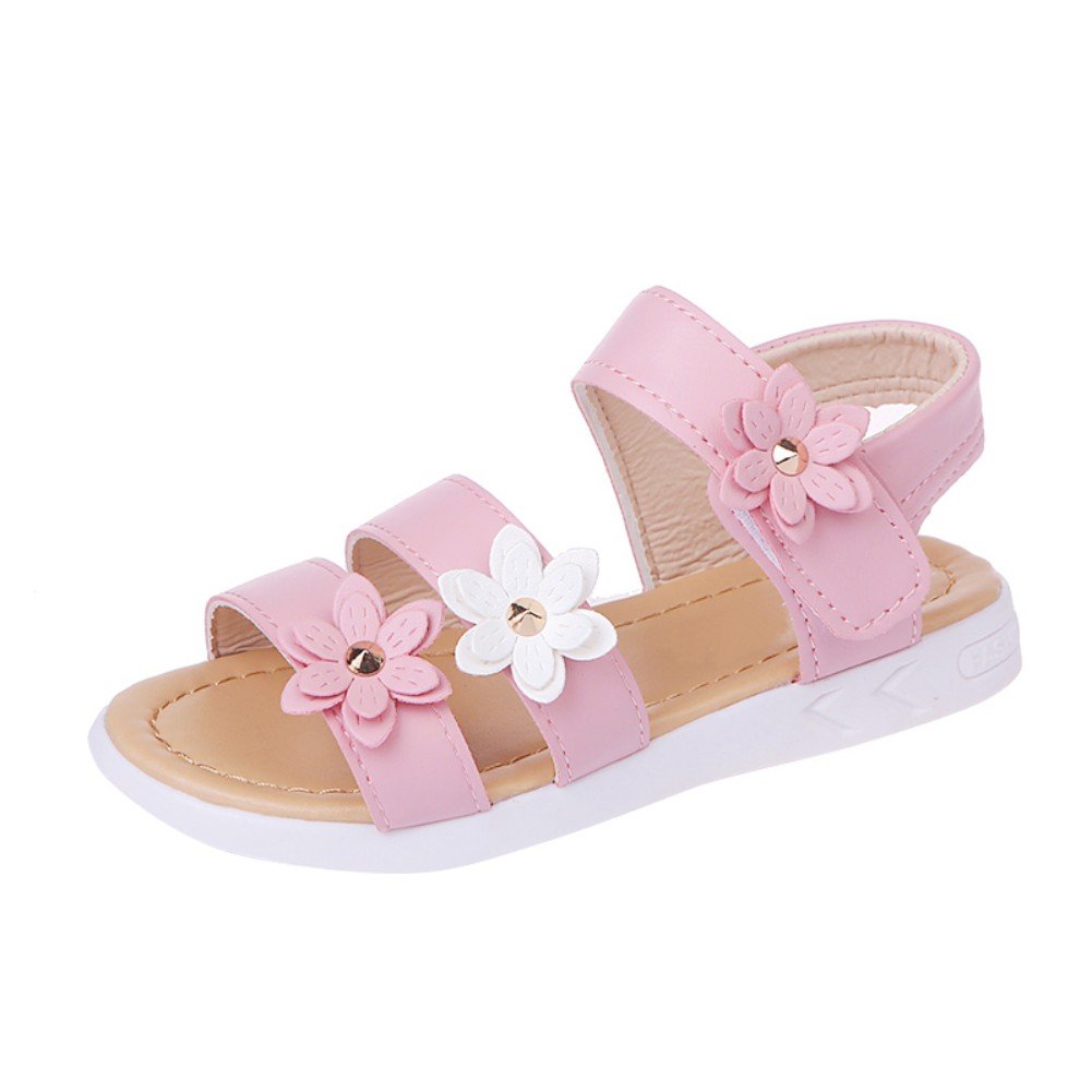 Toddler Girl's Flower Sandals - Soft Summer Princess Shoes for Playtime