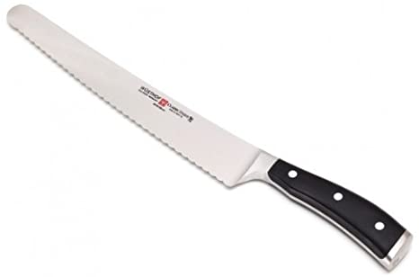 IKON 10-Inch Super Sharp Slicing Knife - Professional Chef Knife for Meat, Bread & Vegetables - Perfect for Kitchen, BBQ & Food Prep
