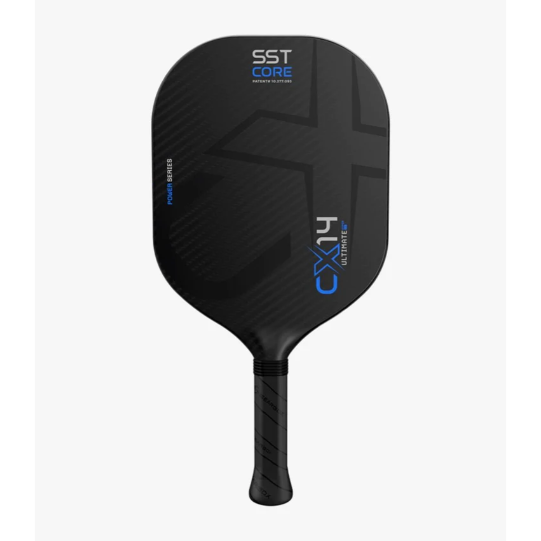 Gearbox CX14H Ultimate Power Hyper Pickleball Paddle - 8.5oz Lightweight Carbon Fiber Racket with Comfort Grip [Blue] - Perfect for Competitive Play & Recreational Games