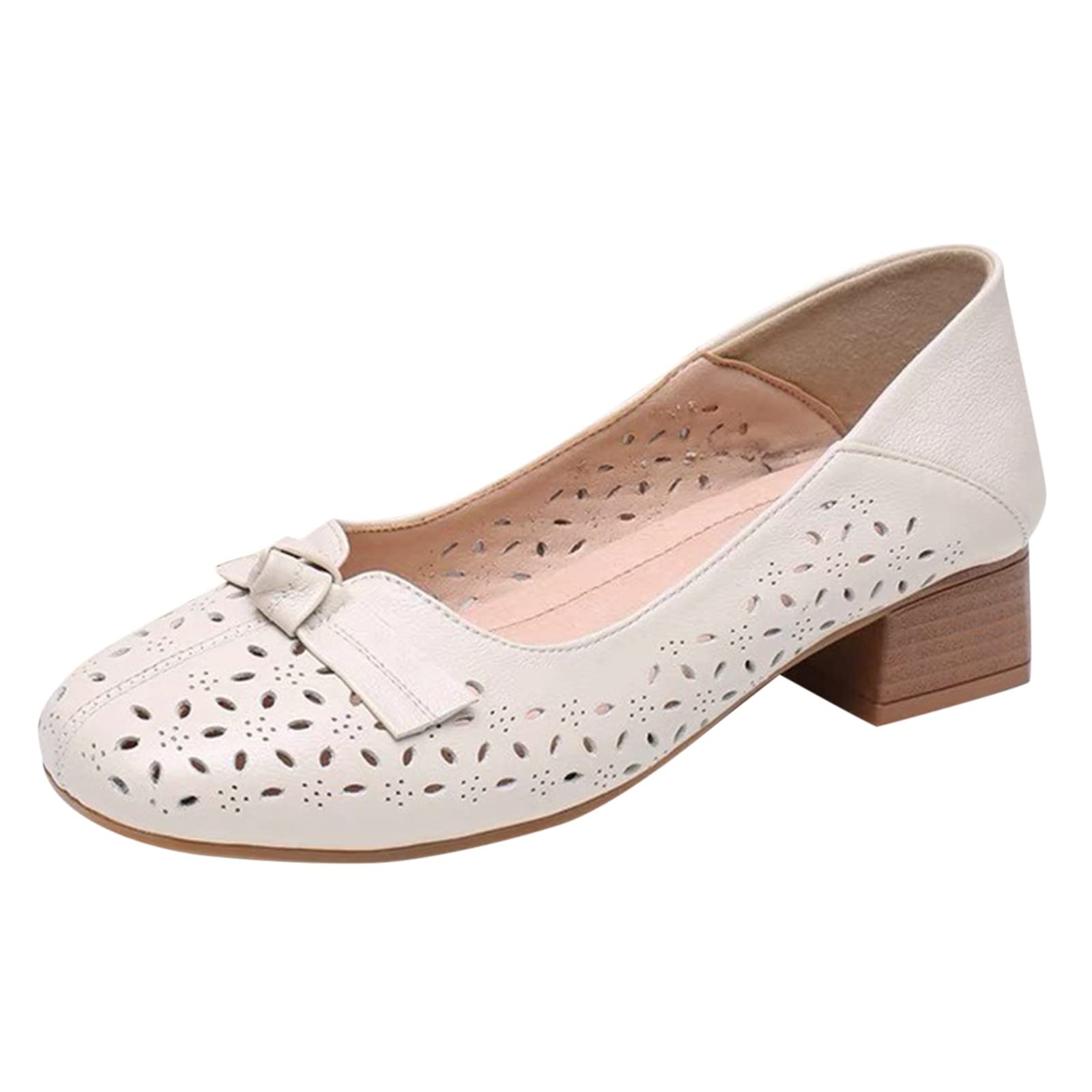 Breathable Women's Chunky Heel Lace-Up Casual Shoes - Comfortable Unisex Dress Shoes for Winter | Perfect for Office, Dating & Daily Wear