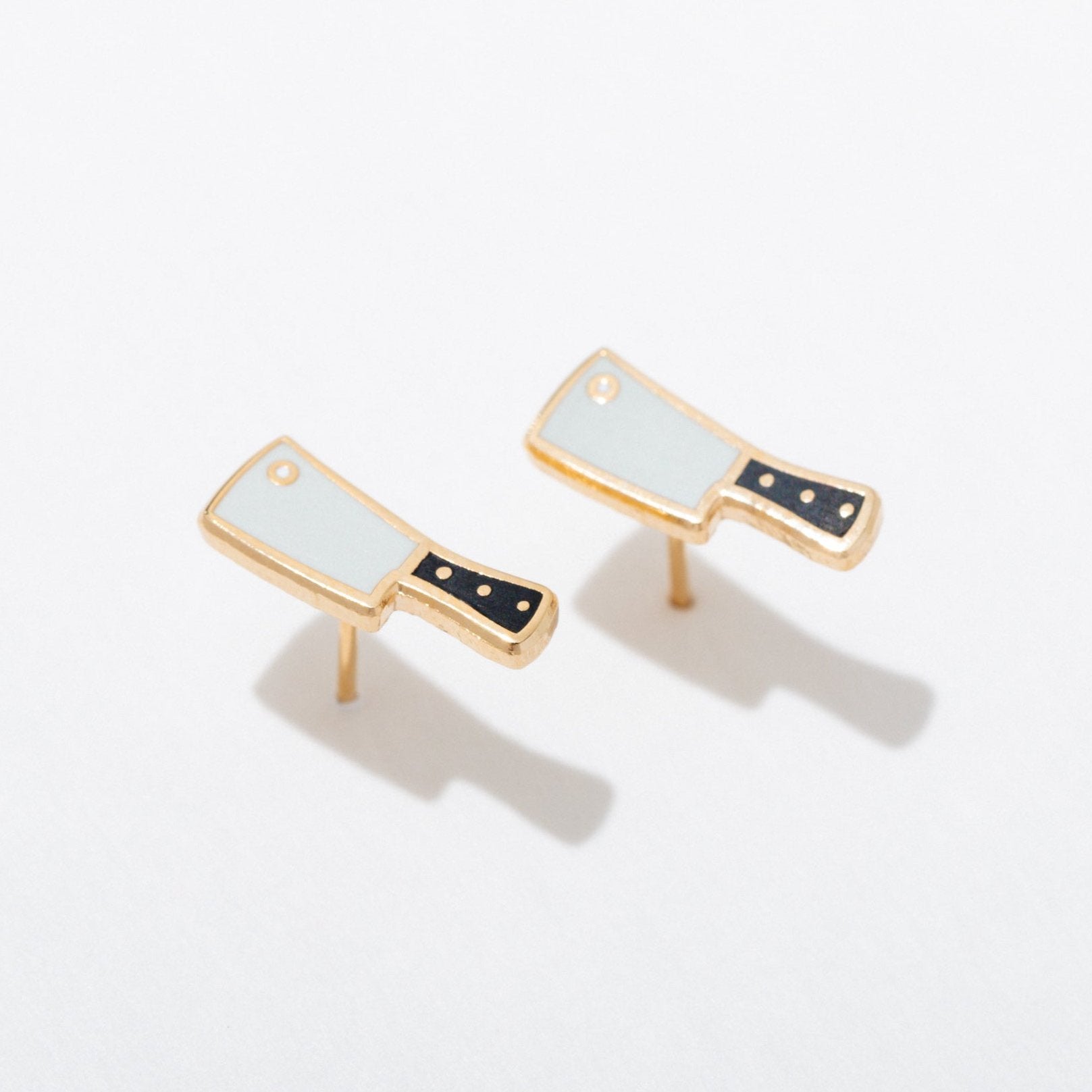 Cleaver Studs - Premium Stainless Steel Earrings for Women | Trendy Punk Gothic Jewelry for Daily Wear & Special Occasions