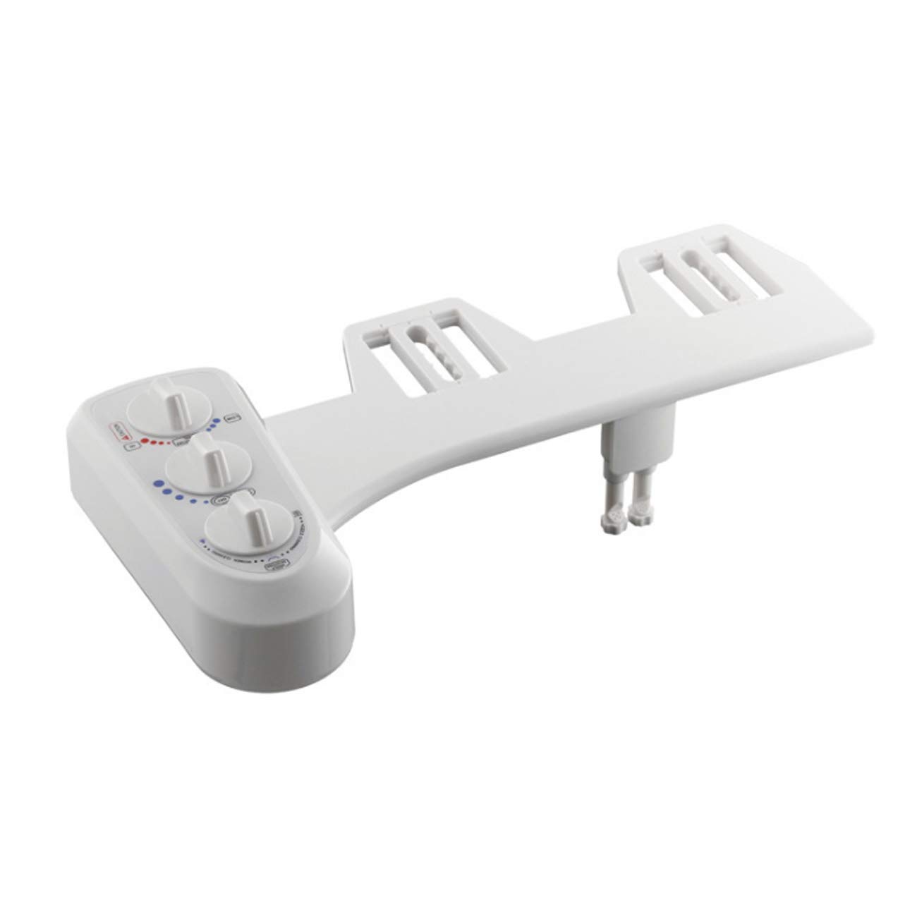 Dual Nozzle Bidet Toilet Seat Attachment - Self-Cleaning, Hot & Cold Water Spray, Non-Electric Mechanical Bidet for Enhanced Hygiene | Perfect for Bathroom Upgrade & Personal Cleansing Comfort