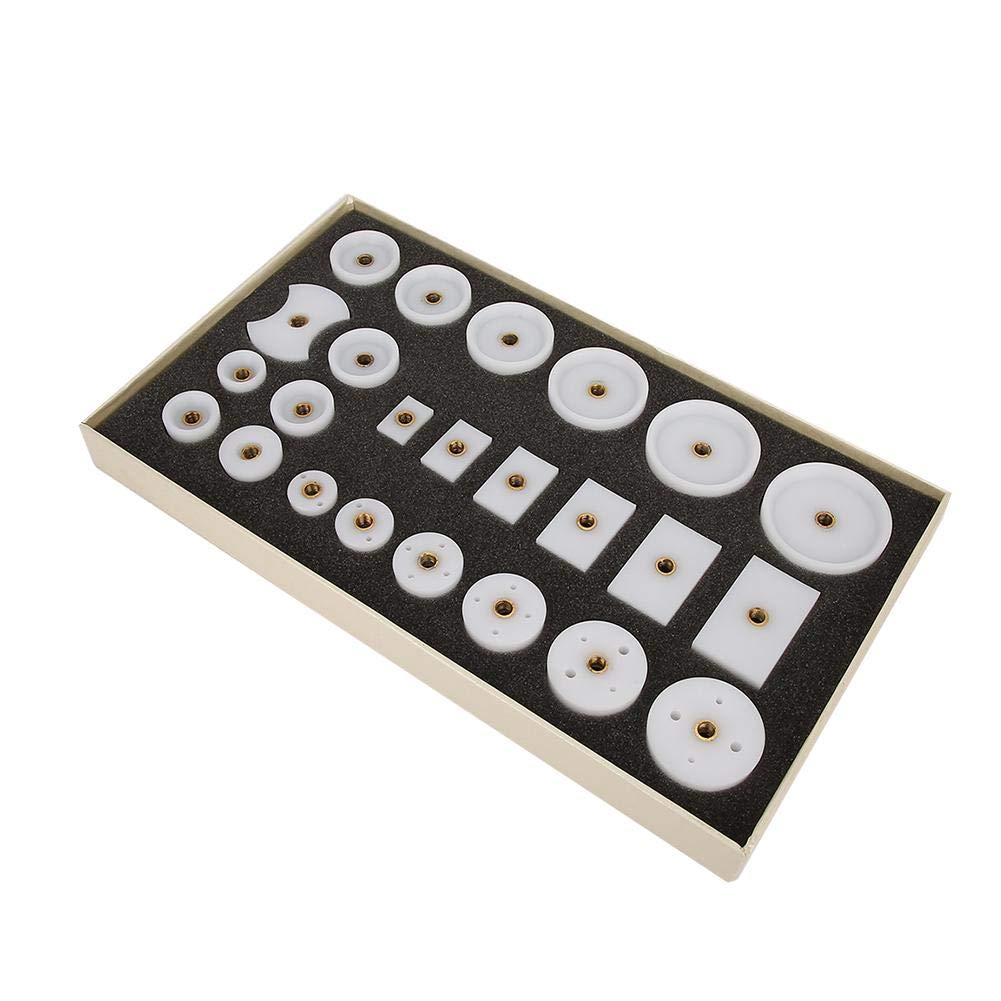 VINGVO Taidda 24pcs Watch Press Die Mold Set - Durable Watch Back Case Press Dies & Mold Presser Tool Kit for Professional Watch Repair - Perfect for Watch Back Case Closing & Watchmaking Workshop Use