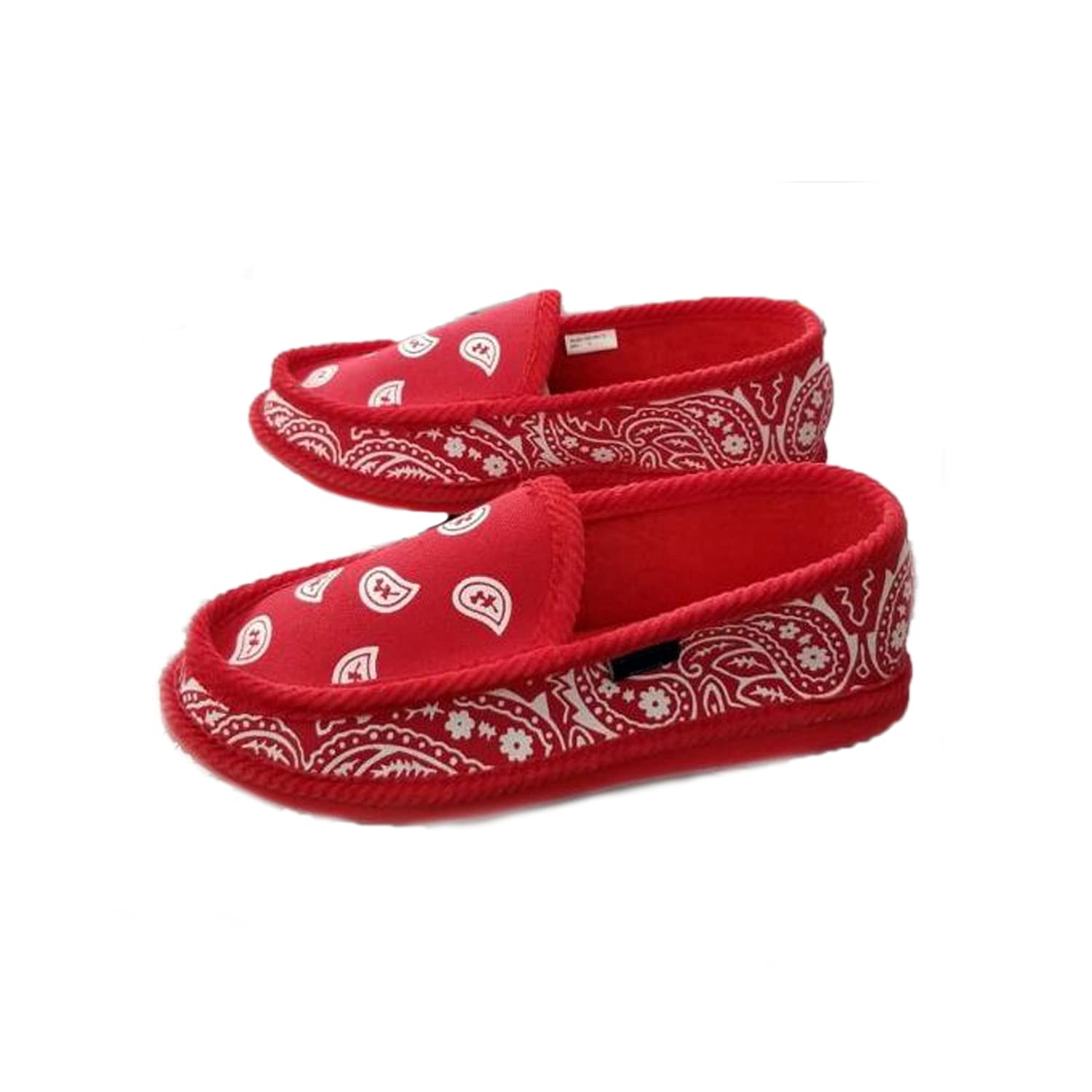 AIRNINE Men's Bandana House Slippers - Soft Indoor Comfort Shoes for Lounge, Home & Relaxation