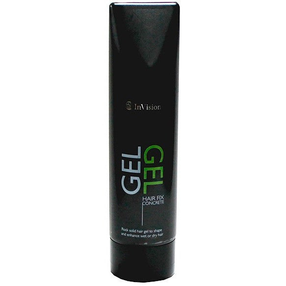 InVision Hair Fix Concrete Gel - Strong Hold Styling Gel for Men & Women - Perfect for Curly, Wavy, and Straight Hair - Salon-Quality Styling for All-Day Hold - Great for Parties, Work, and Everyday Use