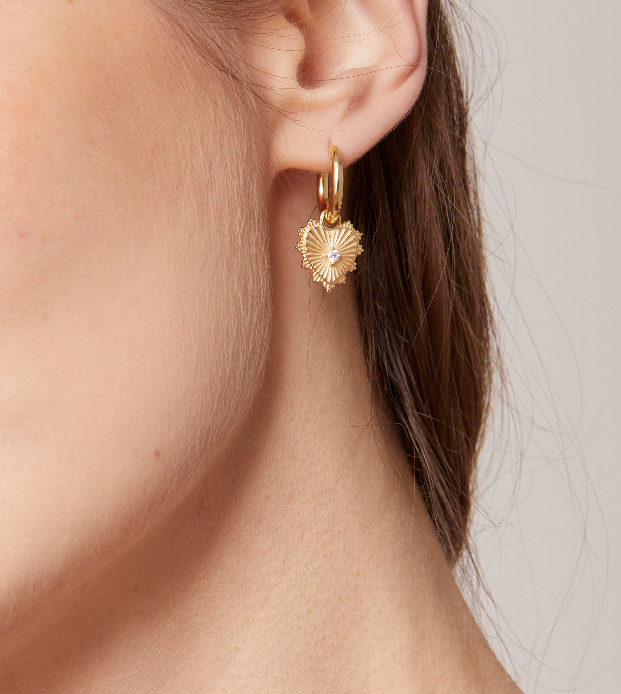 Miniature Heart Pave Stud Earrings - Dainty Love Symbol Hoop Earrings for Women | Perfect for Valentine's Day Gifts, Date Nights & Everyday Wear