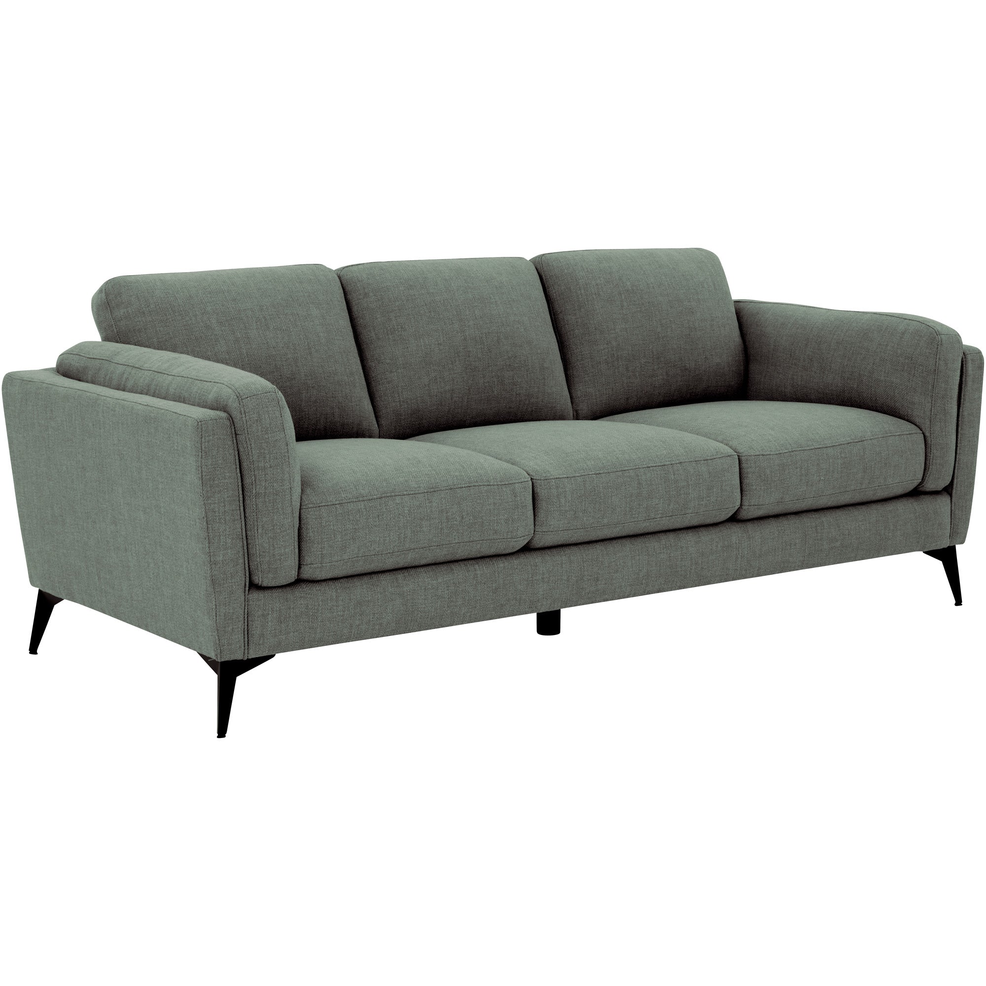 Modern Maya Sofa - Comfortable 3-Seater Fabric Couch for Living Room, Lounge & Apartment - Stylish Mid-Century Design with Soft Cushions