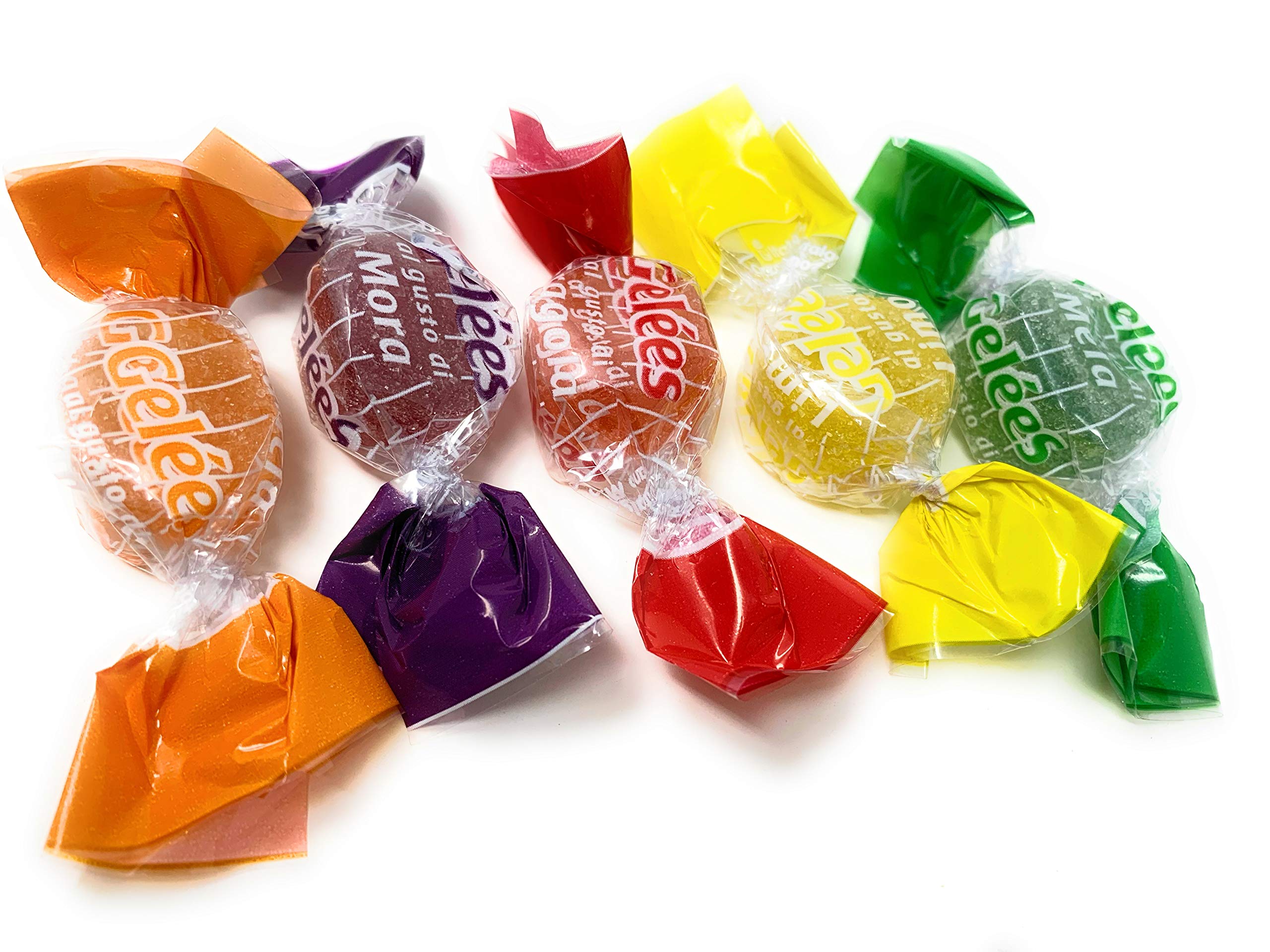 Italian Mini Fruit Jellies - Gourmet Assorted Flavors (3 Lbs) | Le Mini Gelèes Candy for Parties, Gifts & Dessert Toppings | Imported European Treats