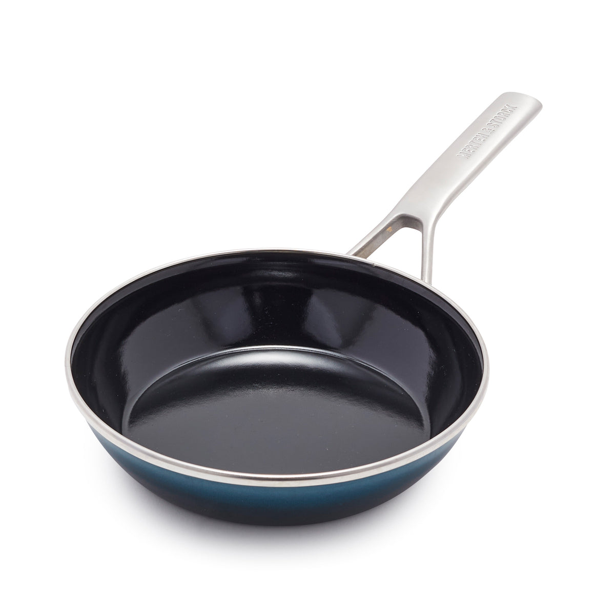 Merten & Storck Steel Core Enameled 8-Inch Nonstick Fry Pan - Aegean Teal | Premium Cookware for Sauteing, Frying & Perfect Omelets | Ideal for Gas, Electric & Induction Stovetops
