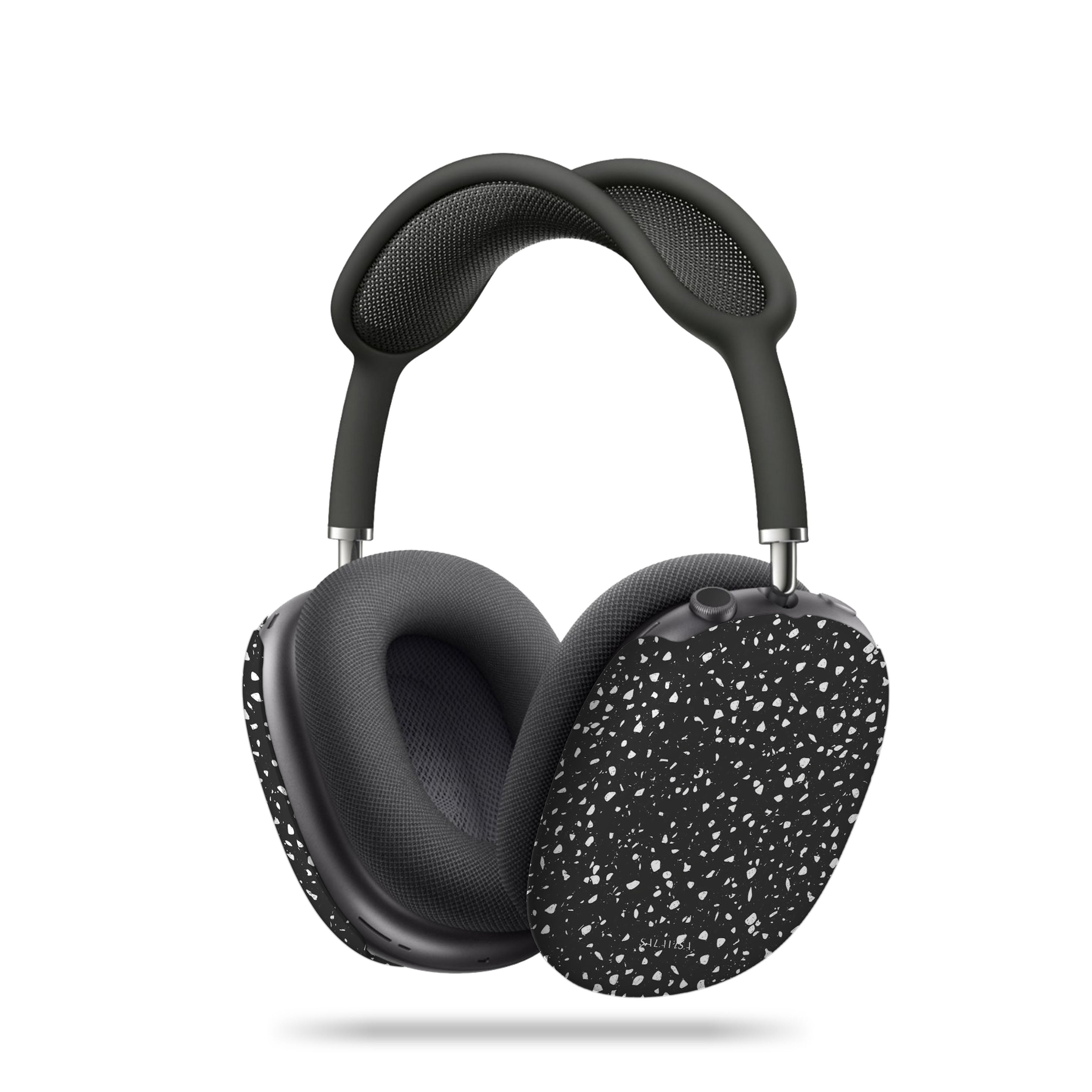 Premium Black Coffee Terrazzo AirPods Max Case - Durable Protective Cover with Stylish Marble Design for Apple AirPods Max Headphones - Perfect for Travel, Workouts & Daily Commute