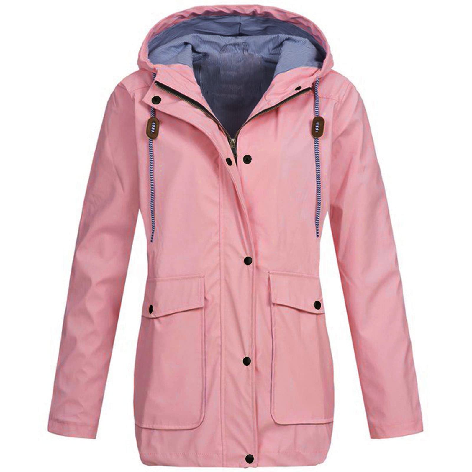 Women's Lightweight Denim Jacket - Casual White Trench Coat for Everyday Wear | Perfect for Spring, Fall & Layering Outfits
