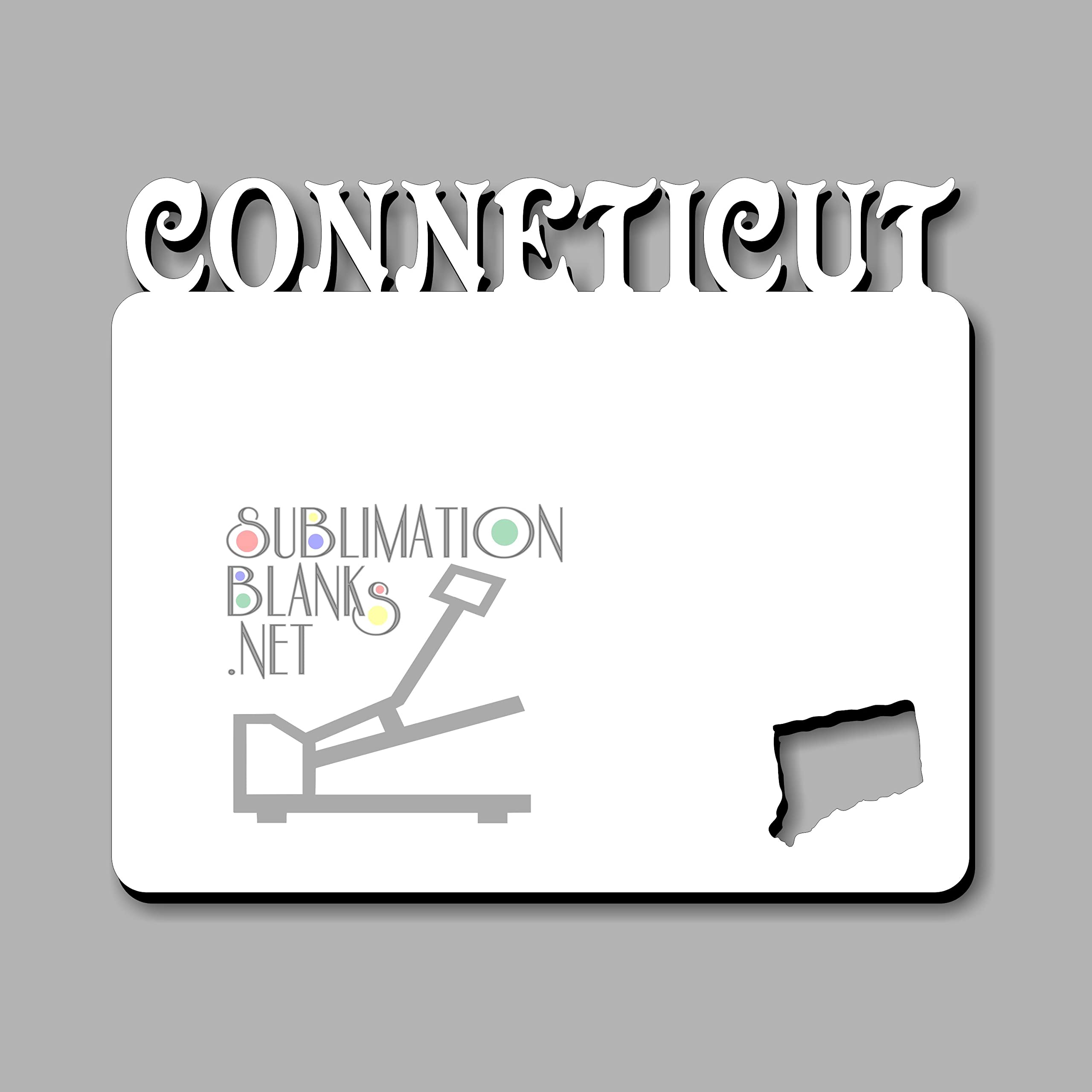 Premium 6x5 Connecticut Sublimation Photo Frames - Unisub Blanks for DIY Wall Decor, Home Decor & Personalized Gifts - Perfect for Weddings, Family Photos & Office Decor