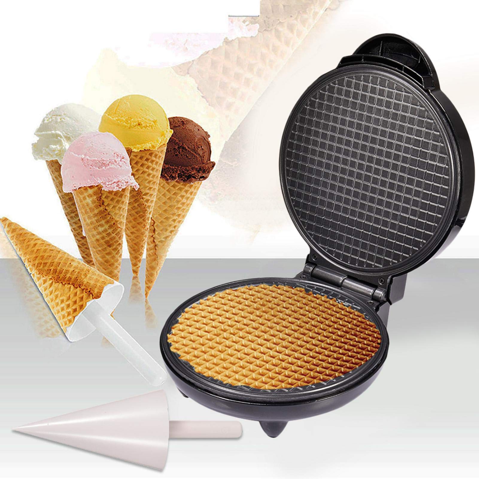 Non-Stick Electric Waffle Maker Machine - Belgian Waffle Iron with Even Heating Plates for Perfect Desserts - Ideal for Home Kitchen, Restaurant & Hotel Use - Great for Breakfast, Brunch & Family Gatherings