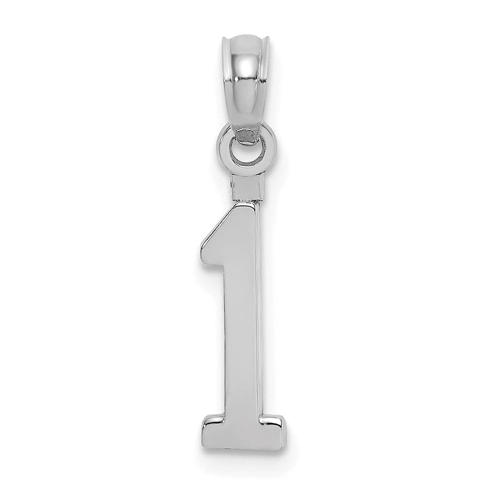 14K Gold Polished Number & Initial Pendant Necklace - Elegant Personalized Jewelry Gift for Women - Perfect for Birthdays, Anniversaries & Everyday Wear