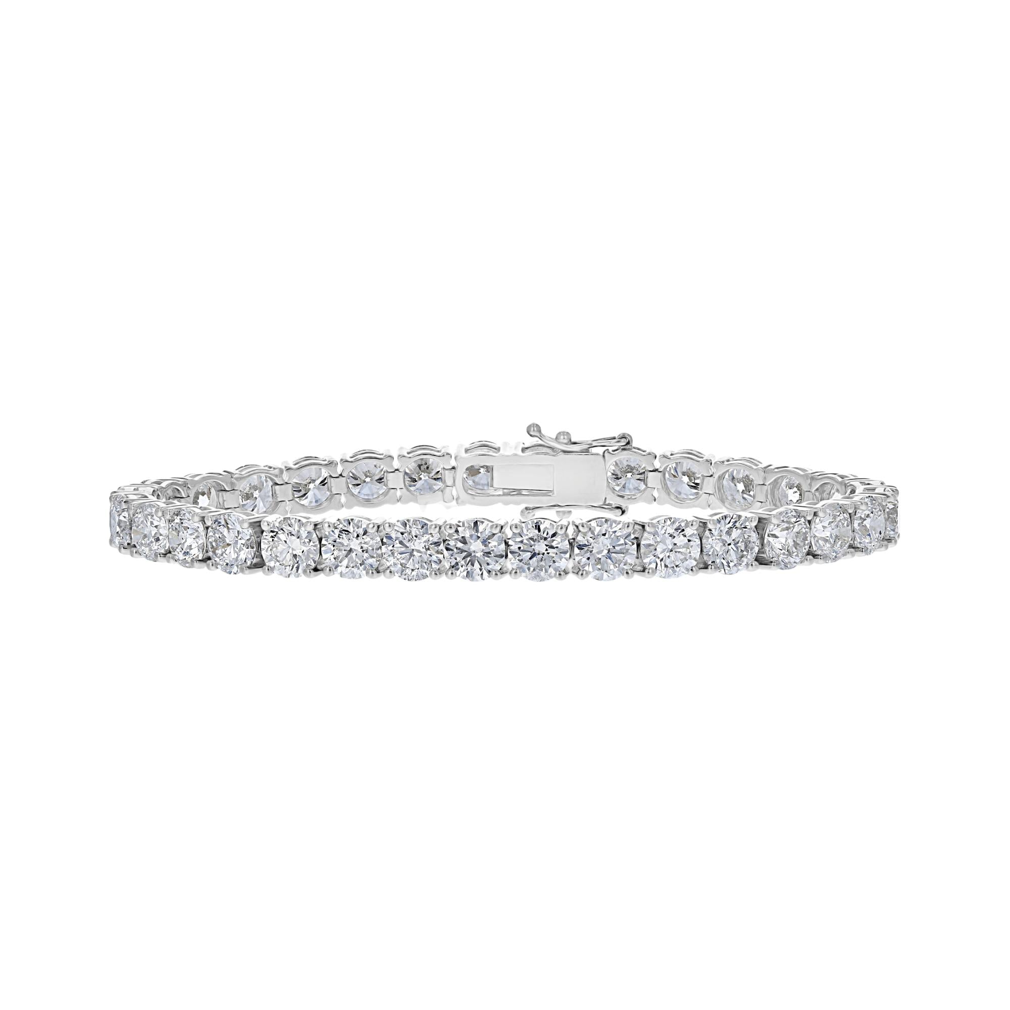 18KT White Gold 22.03 CTW Diamond Tennis Bracelet for Women - Elegant Jewelry Gift for Anniversary, Wedding & Special Occasions