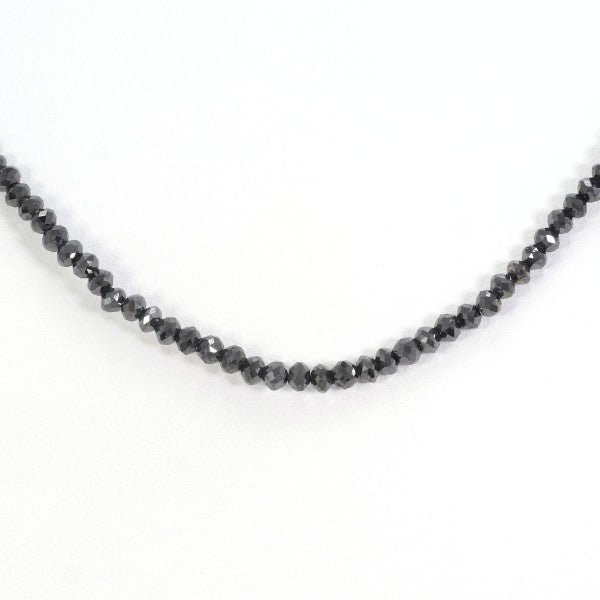 18K White Gold Black Diamond Necklace for Women - Elegant Fine Jewelry Gift for Anniversary, Valentine's Day & Special Occasions