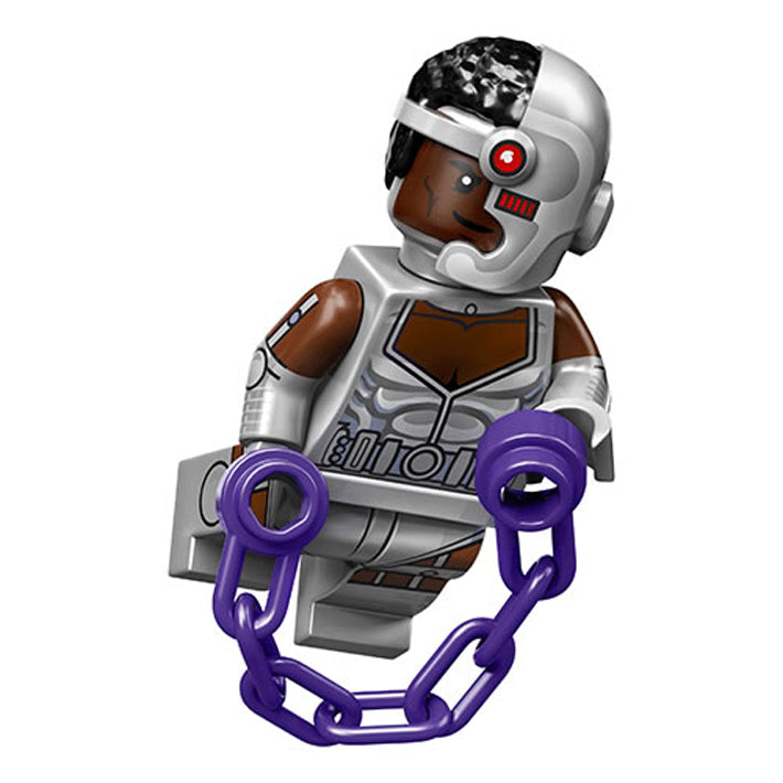 Cyborg DC Super Heroes Lego Minifigure - Collectible Building Toy for Kids & Adults - Perfect for Play, Display & DC Comics Fans