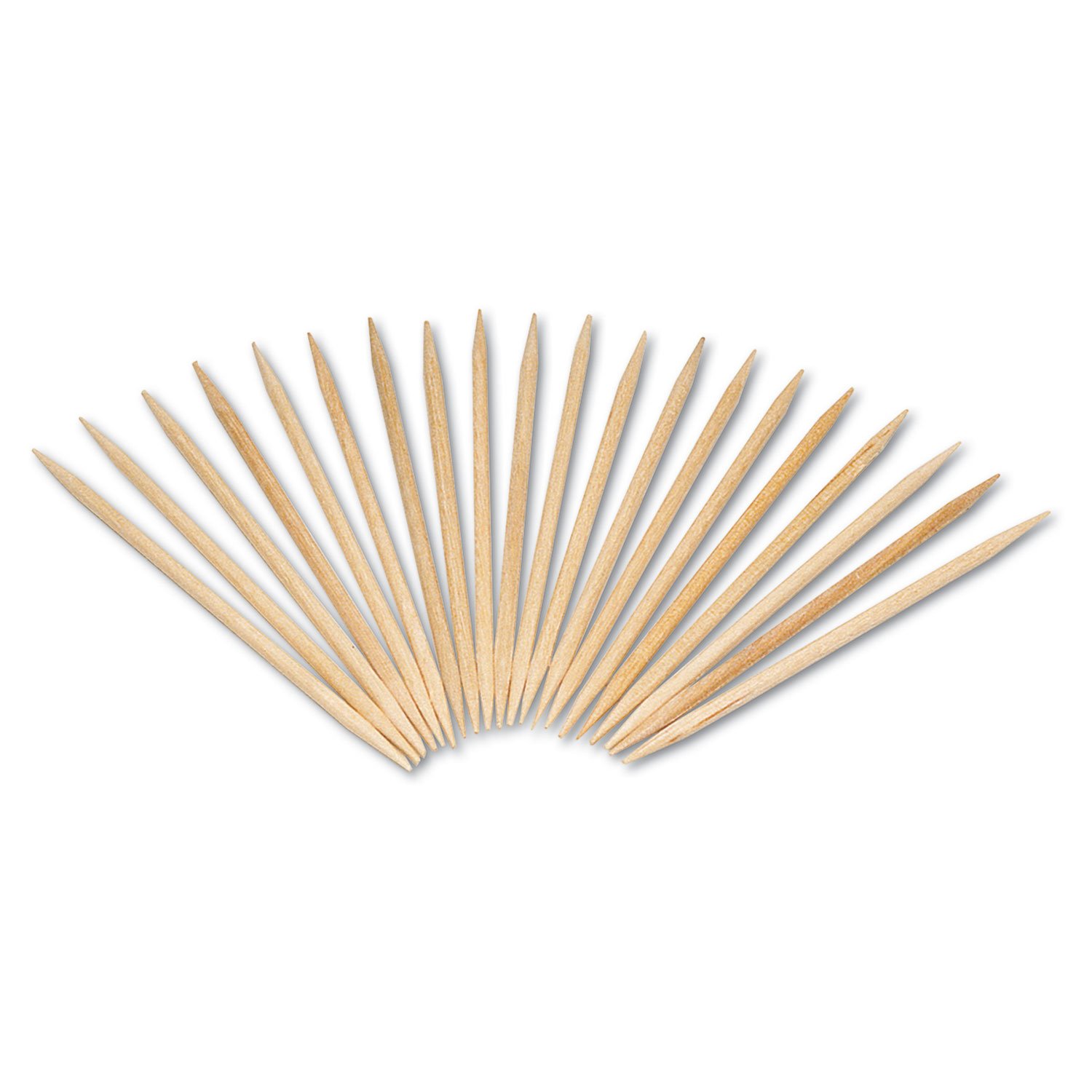 Premium Natural Wood Toothpicks 2.5 Inch Round - 24 Boxes of 800 Count (96,000 Toothpicks Total) - Perfect for Parties, Restaurants & Home Use