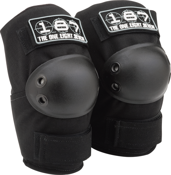 187 Standard Elbow Pads S Black - Protective Gear for Skateboarding, Rollerblading & BMX | Impact Absorption for Safety