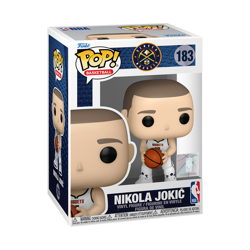 Nikola Jokić Funko Pop! Vinyl Figure #183 with Protector Case - Perfect for NBA Fans, Collectors, and Home/Office Display
