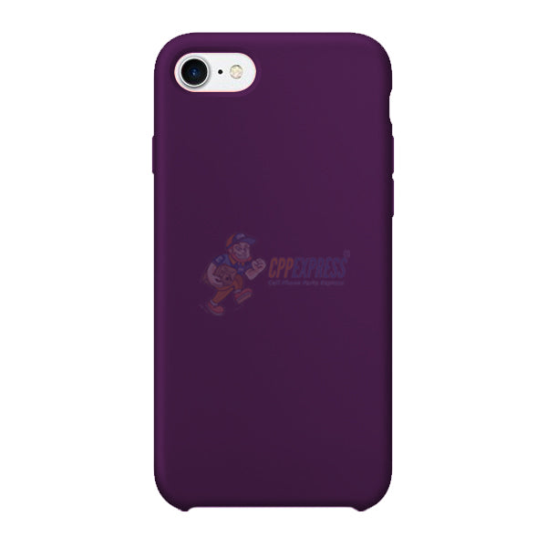 iPhone 7 / iPhone 8 Slim Soft Silicone Case - Shockproof Protective Cover (Dark Purple) for Everyday Use & Drop Protection