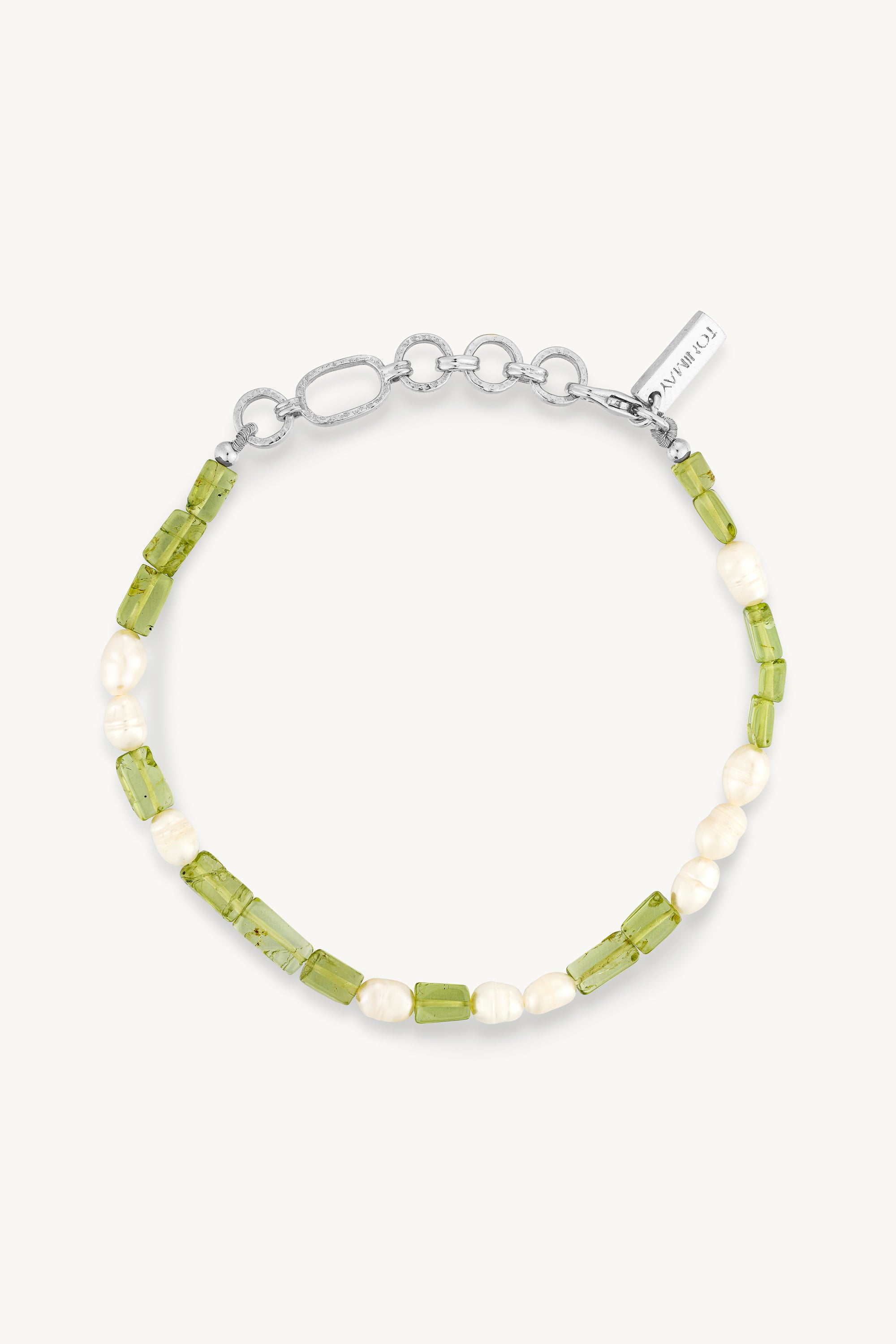 Peridot & Pearl Sterling Silver Bracelet for Women - Elegant Jewelry Gift for Birthday, Anniversary & Special Occasions
