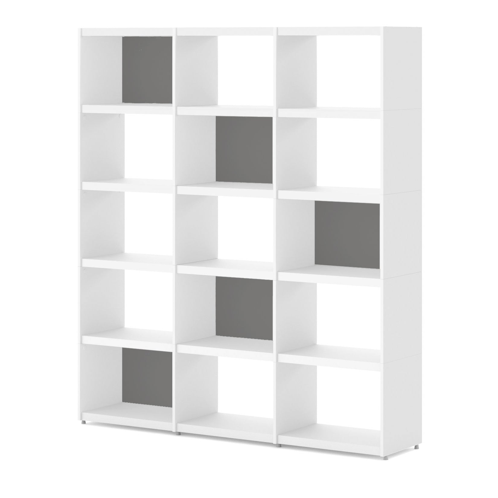 YOMO Modular Bookshelf 3x5 - Modern Wooden Bookcase with Adjustable Shelves for Home Office, Living Room & Bedroom Storage Organization