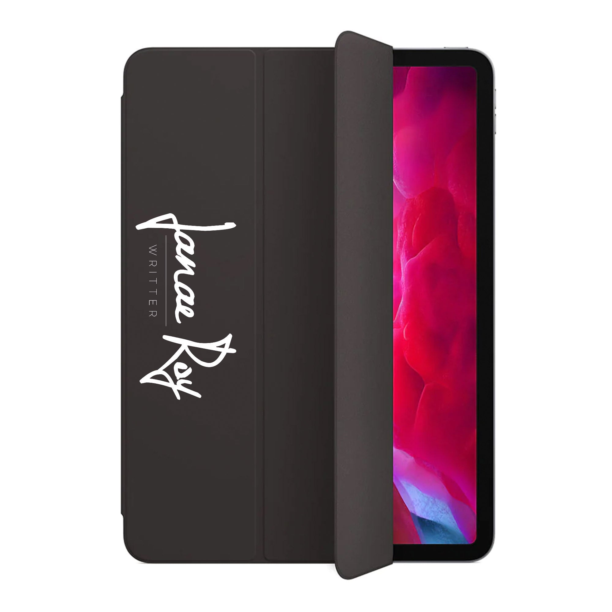 Premium iPad Trifold Case with Signature Style & Occupation 203 Design - Slim Protective Cover for iPad Air/Pro, Perfect for Work, Travel & Daily Use