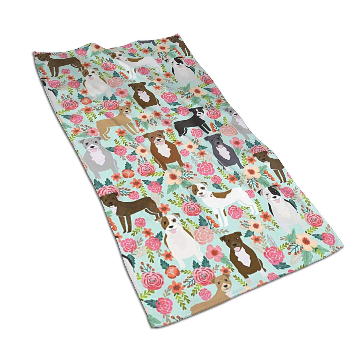 Pitbull Terrier Themed Microfiber Kitchen Towels - 17.5x27.5 Inch Absorbent Dish Drying Towels for Spills & Decor | Perfect for Dog Lovers' Kitchens & Gifts