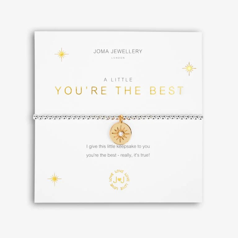 Joma Jewellery Bracelet - 'You're The Best' Inspirational Gift for Women - Perfect for Birthdays, Anniversaries & Special Occasions