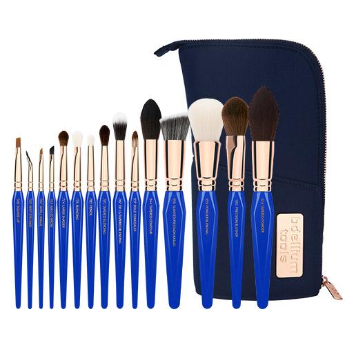Bdellium Golden Triangle Phase II Makeup Brush Set - Professional 12-Piece Vegan Brushes for Foundation, Blending, Contouring & Eyeshadow - Perfect for Makeup Artists & Beauty Enthusiasts