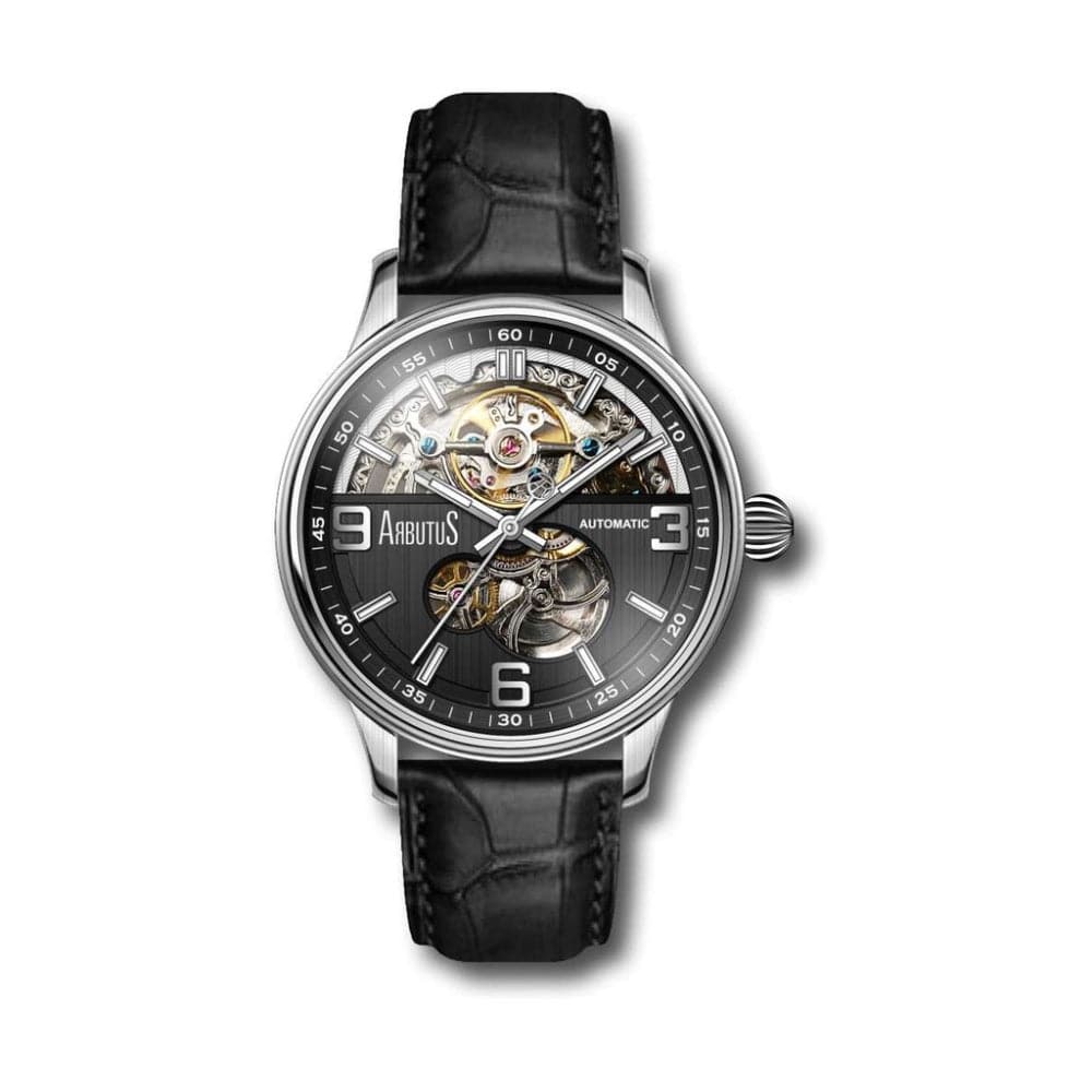 ARBUTUS EXPEDITION AR1809SBB Men's Waterproof Sports Watch - Durable Stainless Steel Analog Wristwatch for Outdoor, Hiking & Adventure Enthusiasts