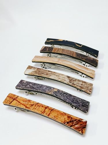 MOQUI 6-Pack Hair Clips for Women & Girls - Stylish Hair Accessories for School, Work, and Everyday Use