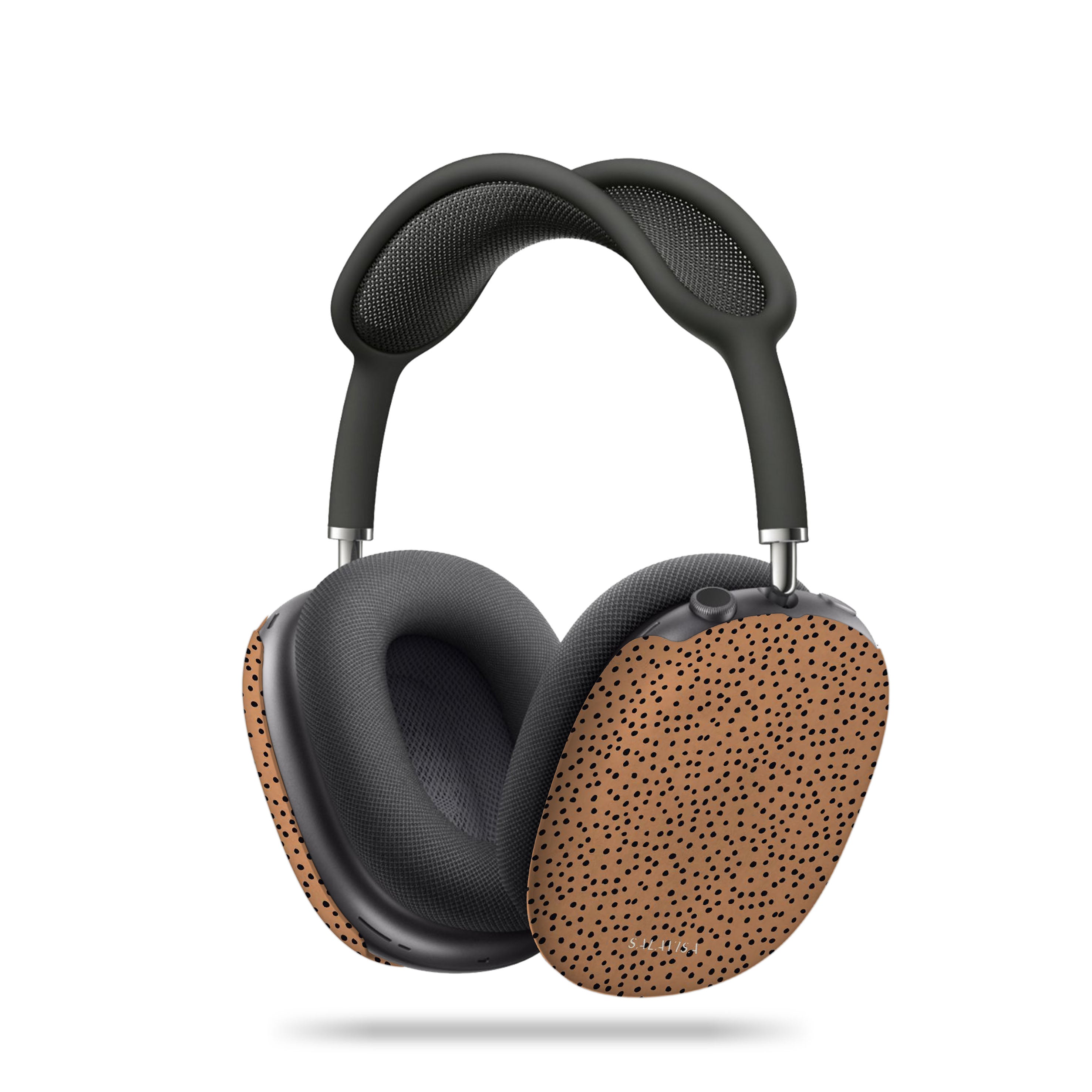 Burnt Orange Polka Dots AirPods Max Protective Case - Durable Cover for Apple AirPods Max Headphones - Perfect for Travel, Workout & Daily Use