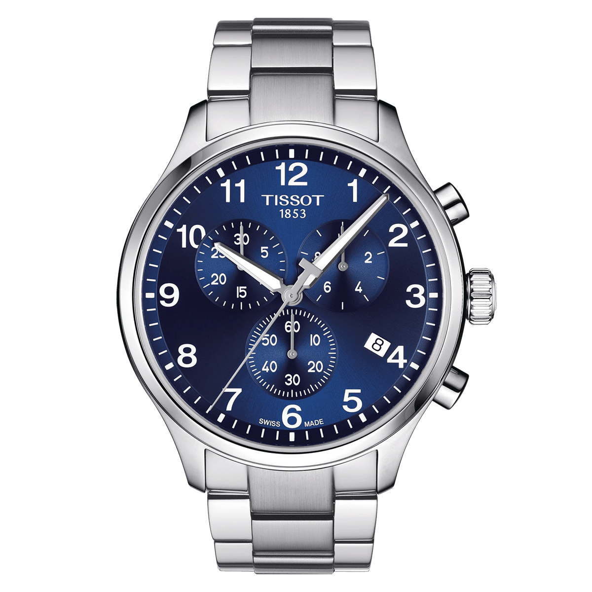 Tissot Chronograph XL Classic 45mm Blue Dial Quartz Men's Watch - Stylish Dress Watch for Business, Formal Events & Everyday Wear