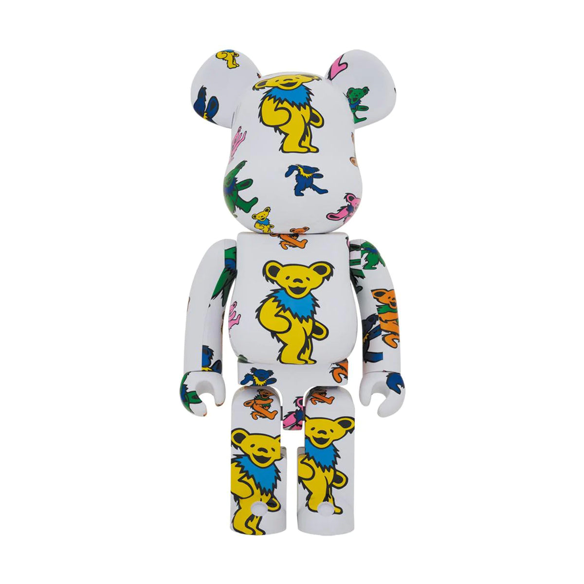 Grateful Dead Be@rbrick 1000% 'Dancing Bear' Collectible Figure - Limited Edition Vinyl Art Toy for Music Fans & Bearbrick Collectors - Perfect for Home Decor, Office Display, and Gift Giving