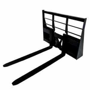 Heavy Duty Bale Spear Skid Steer Pallet Forks Attachment for Hay Bales & Farm Equipment - Perfect for Agriculture, Livestock Feeding & Material Handling