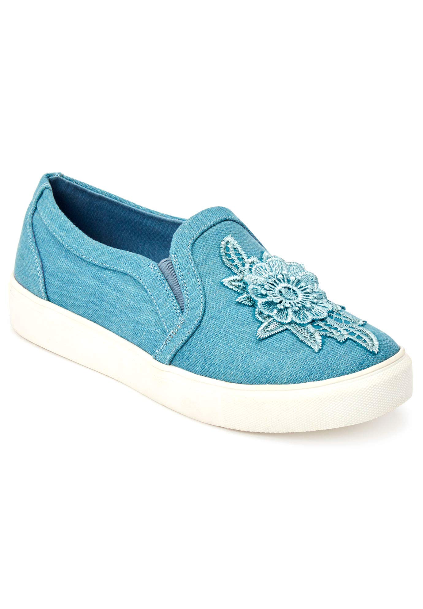 Comfortview Women's Wide Width The Skyla Sneaker - Lightweight Walking Shoes for Women with Arch Support - Perfect for Work, Travel & Everyday Comfort
