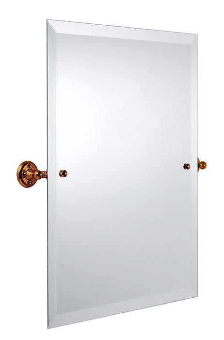 Rectangular Haga Bronze Bathroom Mirror 45 x 60 cm - Elegant Wall Mirror for Modern Bathroom Decor & Vanity