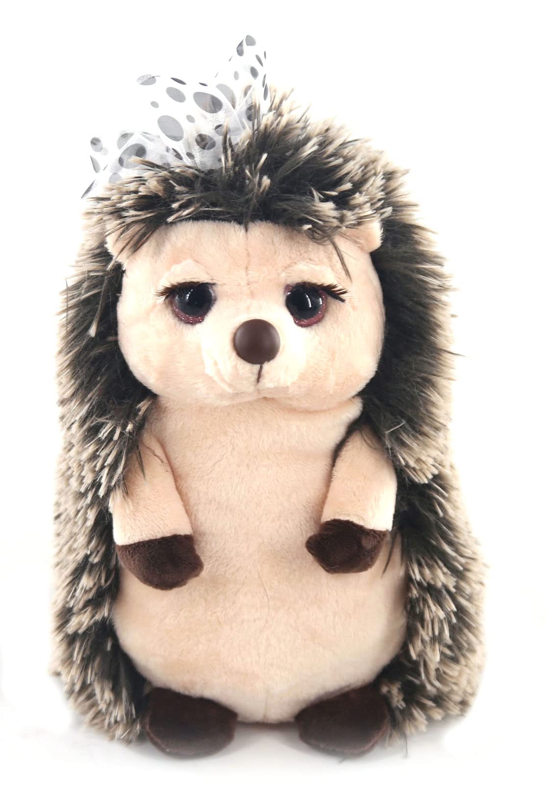 10 Inch Hedgehog Stuffed Animal Plush Toy - Soft & Cuddly Petting Zoo Plushie by Lash'z Animals | Perfect for Kids Bedtime, Nursery Decor & Gift Giving
