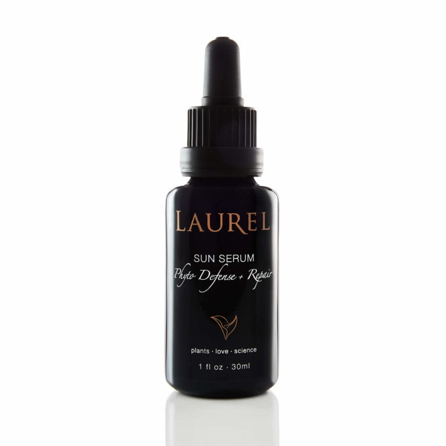 Laurel Sun Serum Phyto Defense + Repair - Organic SPF Face Moisturizer with Antioxidants for Sun Protection & Skin Repair | Perfect for Daily Use, Outdoor Activities & Anti-Aging Skincare Routine
