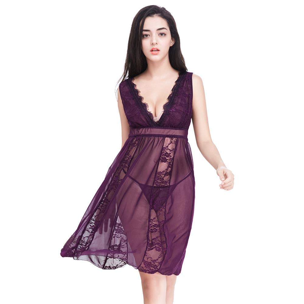 Sexy Lingerie for Women - Comfortable Sleepwear & G-String Set (Sizes S-6XL) | Perfect for Valentine's Day, Honeymoon & Romantic Nights