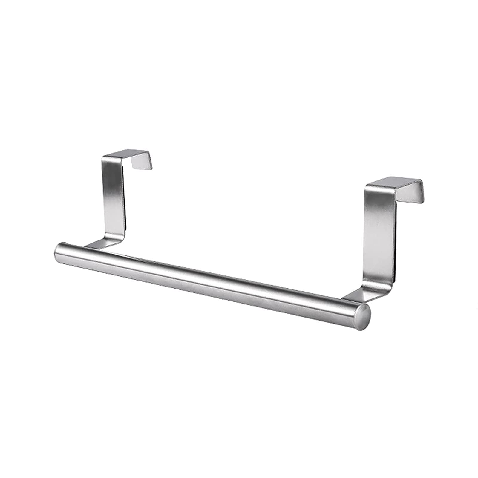 Stainless Steel Wall Mounted Towel Holder Rack - Bathroom & Kitchen Organizer for Hand & Dish Towels, Clothes (Silver, One Size) - Perfect for Bathroom, Kitchen, Laundry Room & Bar Organization